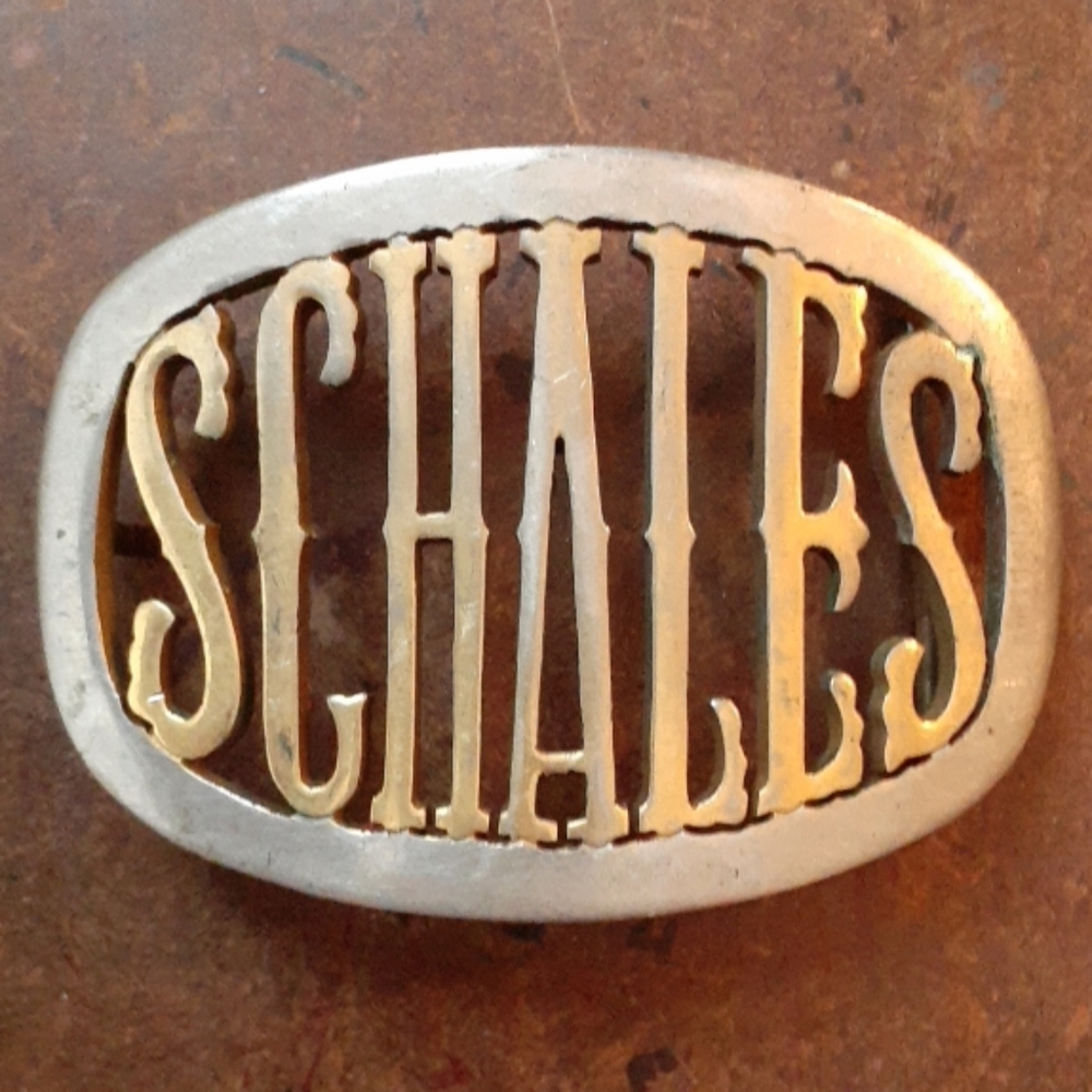 Vintage belt buckle Schales in Gold & Silver